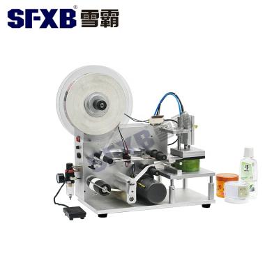 China Semi-automatic Bottle Sticker Machine Bottle Beverage SFPT-1 Label Labeling Machine for sale