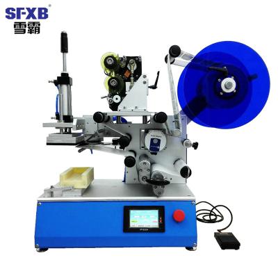 China SFXB Hot Sale Semi Automatic Beverage Manual Labeling Machine Jar Label Bottle Machine for sale