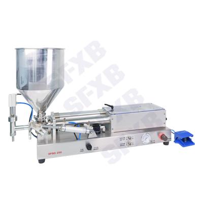 China Food Drinking Water Filling Machine SFXB SFQG Series Pure Ceramic Gel Bottle Filling Machine Pump Filling Machine for sale