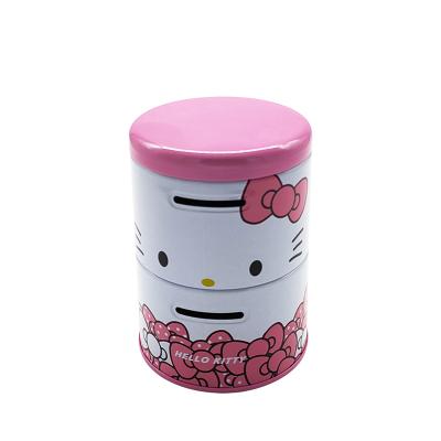 China Tin Custom Coin Bank Wholesale Factory Direct Pink Cute Pig Piggy Bank Metal Piggy Bank For Tea for sale