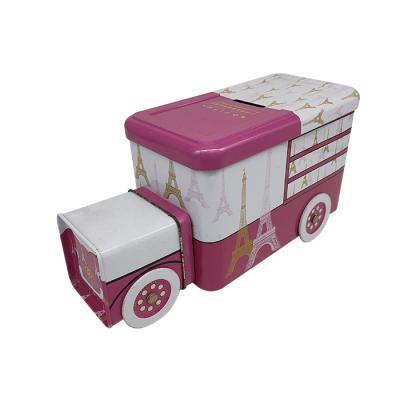 China Piggy Bank Truck Car Shape Metal Money Saving Tin Box Piggy Bank Box for sale