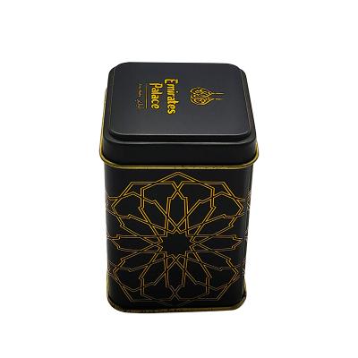 China Wholesale Mini Square Tea Container Tin Gift Box Packaging Metal Tin Box for sale