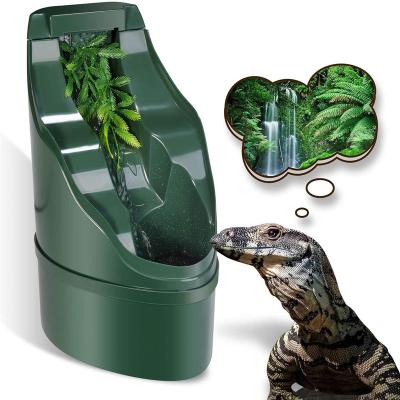 China Newest Automatic Reptile Water Dispenser Drinking Water Flow Device Bowl For Amphibians Insects Bearded Dragon for sale