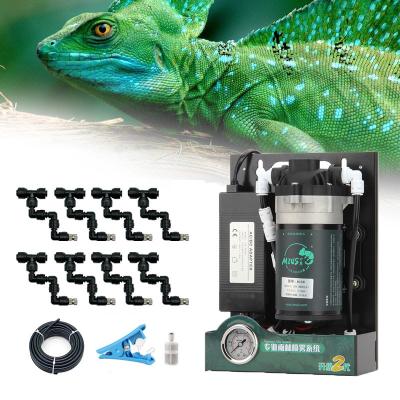 China Easy Operation Pump Mist Machine Reptile Fogger Mini Greenhouses Humidifier High Pressure Quiet Rainforest Fogger System Kits for sale