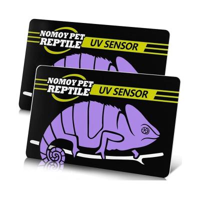 China Viable High Quality Reusable Reptile Test Card UV Sensor Strips Uvb Tester Card for sale