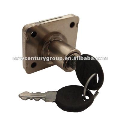 China 101 zinc alloy nickel plated cabinet drawer lock for sale