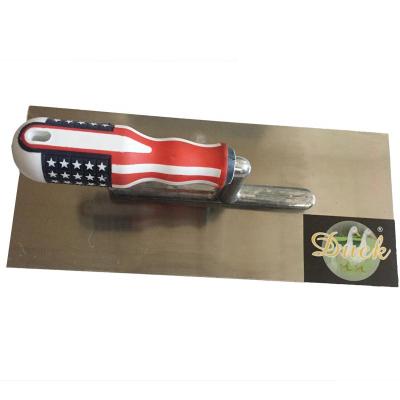 China American Flag Handle 280x120x0.7mm SQUARE Hand Grout Construction Tools Mason Plastering Trowel for sale