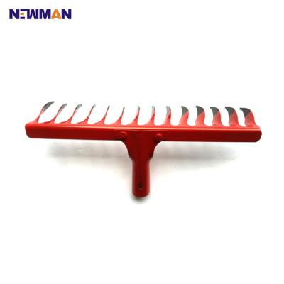 China Garden Rake Best Quality Garden Rake, Double Color Steel Leaf Rake for sale