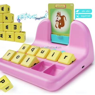 China Household Product Mold Ready To Ship Kids Alphabet Card Assortment Game Educational Early Study English Spelling Card In Stock Fast Shipping for sale