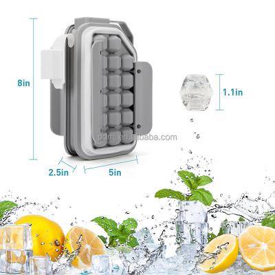 China Household Product Wholesale Reusable Clear Square Cool Box Ice Cube Maker Ice Box Mold Customization Injection Mold for sale