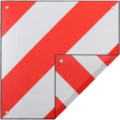 China Trailer Part Truck Part 50*50cm Aluminum Trailer Reflective Warning Sign for sale