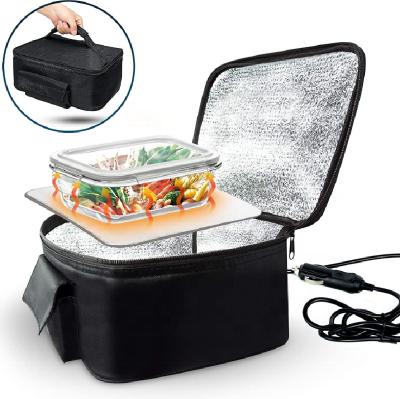 China Outdoor Heated Storage Bag Portable Electric Heating 12V Camper Van Food Heater Lunch Bag for sale