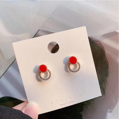 China High Quality Fashion Gold Plated Silver Wedding Bridal 925 Needle Stud Stud Earring Women's Earrings for sale