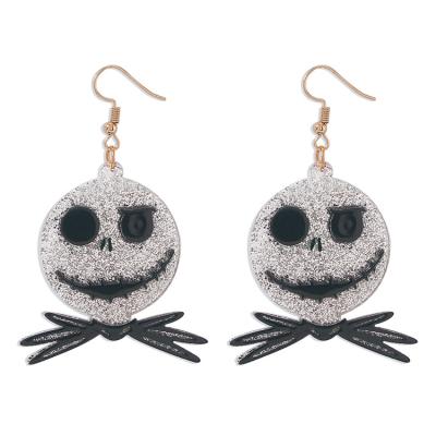 China New Punk Funny Devil Head Earrings Western Halloween Holiday Overdone Earrings for sale