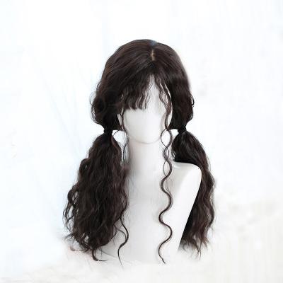 China Natural Hairline Wig Curly Hair Female Lolita Wig Wool Long Volume Bangs Chemical Fiber Full Head Coverage Wig for sale