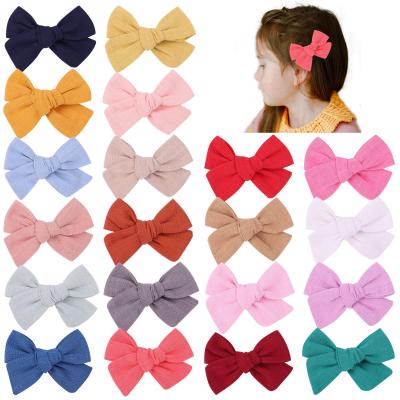 China Sweet The New Small Baby Ribbon Hair Bow Children Hairpins Listing Hair Clip For Children Hair Accessories for sale