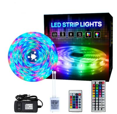 China LANDSCAPE 2835 RGB LED Strip Light 5m Set Waterproof Non Waterproof LED 12V 300LED DC For Lighting Decoration for sale