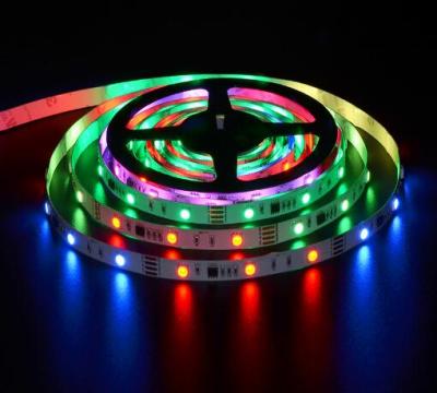 China LANDSCAPE Breakpoint Abstract 5050 RGB 12v Dream Color Flexible Digital Led Strip Light TM1914 IC Full Color for sale