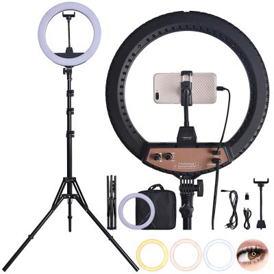 China FOSOTO ZB-R14 60W 3200-5600K LED Ring Light with Tripod Stand for Camera Microphone Phone ZB-R14 for sale