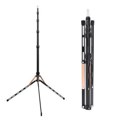 China Folding Portable Lightweight Photography Tripod Light Stand 220cm/7ft Photo Studio Tripod for Strobe Reflector Samll Softbox Video for sale