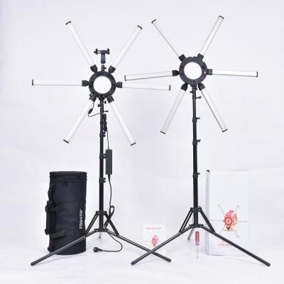 China Free Shipping ABS+Aluminum 120W Star Ring Light Kit: Dimmable LED Ring Light, Light Stand, Carry Bag for Camera, Smartphone, TikTok for sale