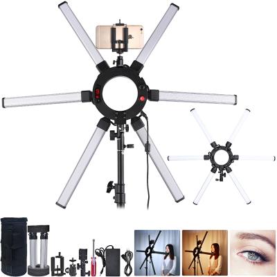 China FREE SHIPPING INDONESIA FOSOTO FT-06 120W 336LED Superstar LED Radial Photographic Kit for Video Shooting FT-06 for sale