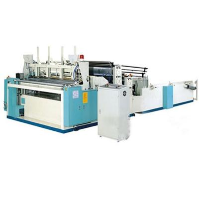 China 2021 new high quality multifunctional automatic kitchen hotel paper kitchen towel embossing and rewinding machine for sale