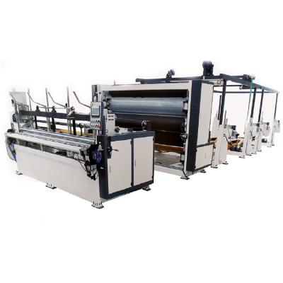 China Hotels Best Selling 2022 New Kitchen Soft Paper Kitchen Towel Embossing And Rewinding Machine for sale