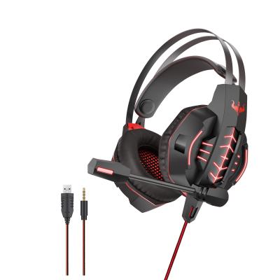 China Headband 3.5mm Wired Headset With Microphone Earbuds Suitable For Gaming Internet Cafes xbox Gaming Headset for sale