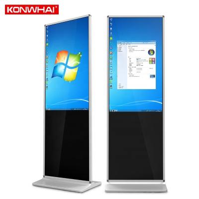 China POS Panel 65inches Indoor Video 128gb 10 Finger Touch Widescreen LCD Led Kiosk Door Guide Indoor Advertising Player for sale