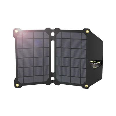 China Foldable Solar Power Bank Monocrystalline Silicon Solar Panel Power Bank Charger for sale