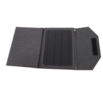 China Monocrystalline Silicon Portable Folding 15w Folding Solar Panel Foldable Solar Charger for sale