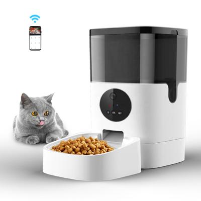 China Tuya Cat Dog Intelligent Timer Smart Automatic Pet Feeder Wifi Auto Camera Cat Pet Feeder With Smart Auto Camera For Dogs for sale