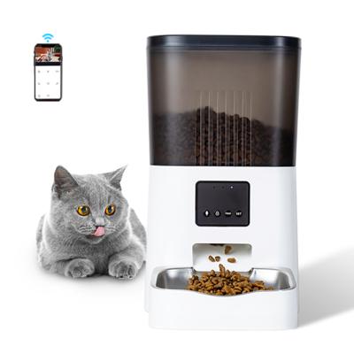 China Automatic Automatic Feeder Wifi Cat Pet Feeder For Dogs Smart Automatic Pet Tuya Cat Dog Intelligent Timer Smart for sale