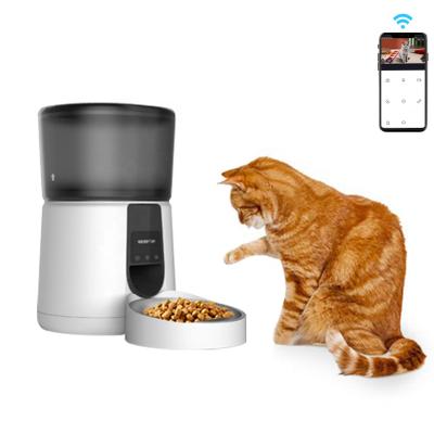 China Tuya Cat Dog Intelligent Timer Smart Automatic Pet Feeder Wifi Auto Camera With Tuya Cat Dog Automatic Pet Feeder Camera for sale