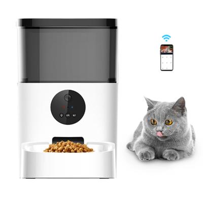 China Tuya Cat Pet Food Feeder Electric Dog Wifi Auto Automatic Smart App Auto Video Large Pet Feeder For Dog With Camera for sale