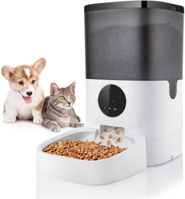 China Automatic Drop Pet Cat Dog Food Dispenser Smart Timer Pet Driver Voice 4L Wifi Smart Auto App For Pet Cat Dog for sale