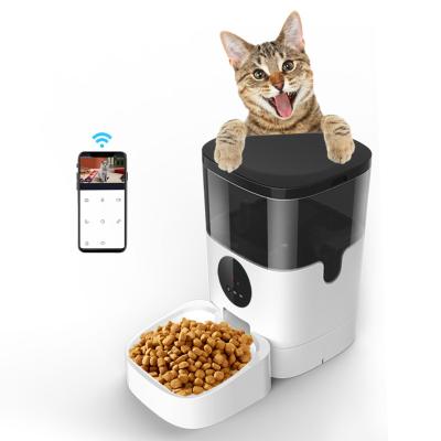 China Automatic Automatic Feeder Wifi Cat Pet Feeder For Dogs Smart Automatic Pet Tuya Cat Dog Intelligent Timer Smart for sale