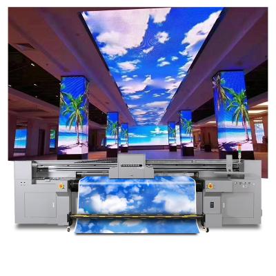 China Latest Hotels UV Roll 2.2m To Roll Printer And Flatbed Printer for sale