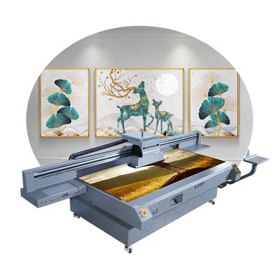 China Hotel Best Price Fortune UV Printer 2.5*1.2m Ceramic Printing Metal Wood Glass LED UV Flatbed Printer for sale