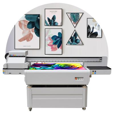 China Hotels 90*60cm Ceramic Glass Wood Digital Flora UV Flatbed Printer for sale