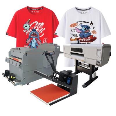 China 2020 New Technology PET Film Heat Transfer Label Printer For T Shirt T Shirt With Dual 4720 Printheads for sale