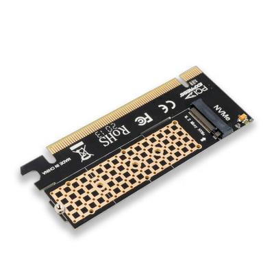 China upHere M Key NVMe M.2 SSD to PCIe X16 Adapter Card Support M.2 NVME SSD 2230 2242 2260 2280 Expansion Card 9.5*4*0.5cm for sale