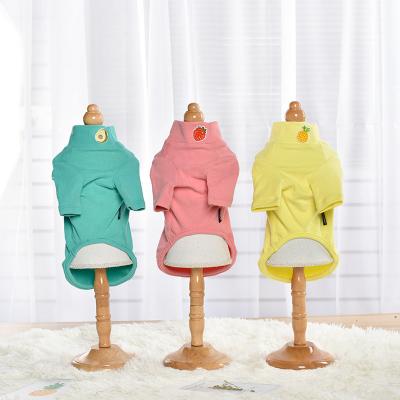 China Stocked Wholesale High Quality Plain M28675 Dog Hoodie Clothes With Pocket Pet Clothes for sale