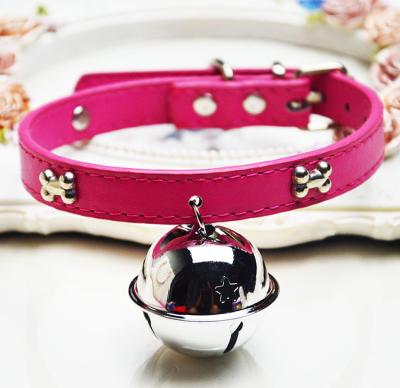 China Hot Selling Luxury DETACHED Dog Collars Pet Collar With Bell for sale