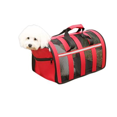 China Wholesale Breathable Outdoor Dog Cat Carrier Bag Pet Carrier Backpack Oxford Mesh Portable Pet Carrier Bags M28637 Dog Cat Handbag for sale