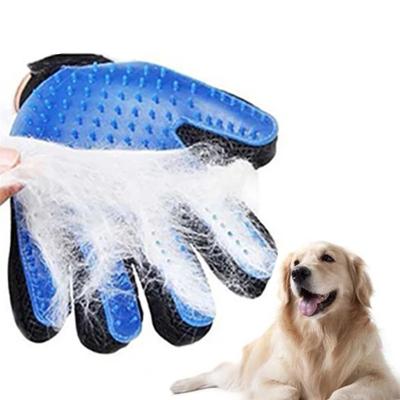 China M28667 Amazon Viable Hot Sale Pet Grooming Brush Glove Silicone Pet Cat Dog Grooming Glove for sale