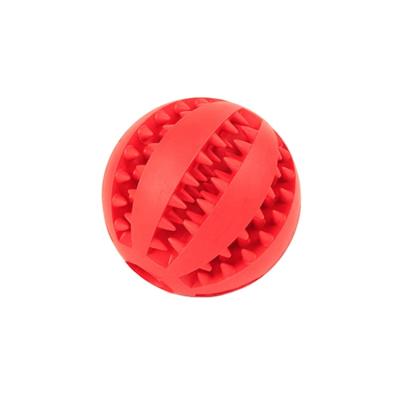 China M28667 2021 Viable Dog Toys Rubber Puzzle Treated Ball Pet IQ Toy Dog Chew Toys Rubber Pet Cleaning Balls for sale