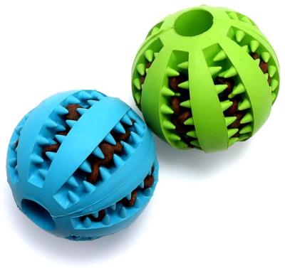 China M28675 Dogs Rubber Pet Balls Toys Ball Cleaning Chew Toys Tooth Balls Food Dog Cleaning Toy for sale