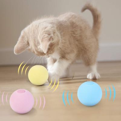 China Sustainable Cat Toys Interactive Ball Catnip Cat Training Toy Pet Playing Ball Pet Squeaky Supplies Products for sale